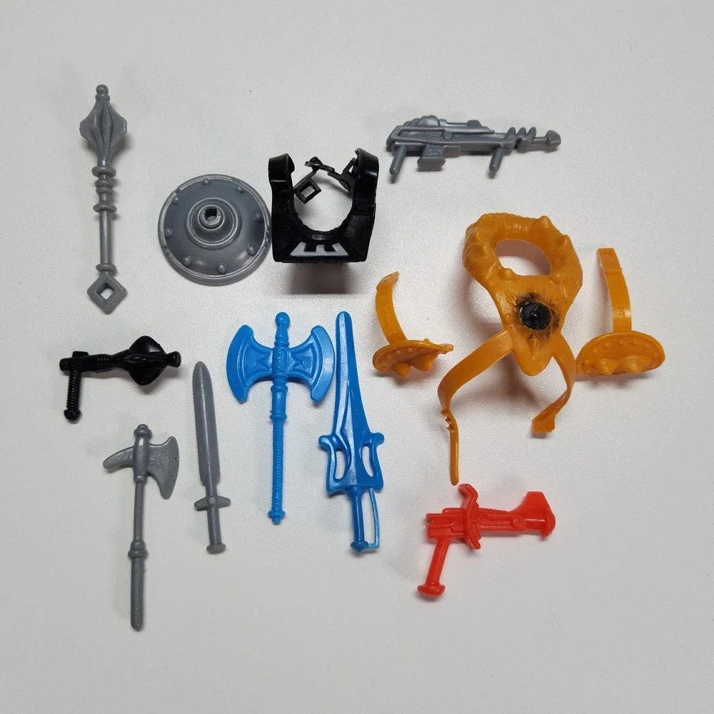 Vintage MOTU Weapons Pak Near Complete Pack Lot He-Man Mattel 1984 Original